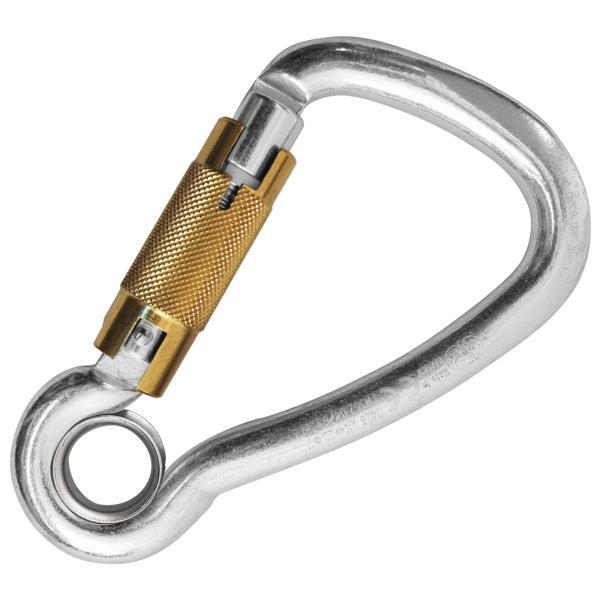 HARNESS EYE CARBON AUTO BLOCK Carbon Steel Carabiner