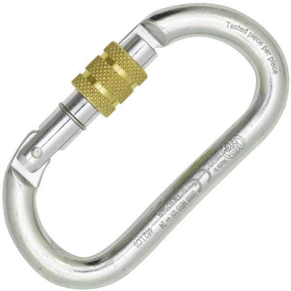 OVAL STEEL CLASSIC SCREW SLEEVE Steel Carabiner