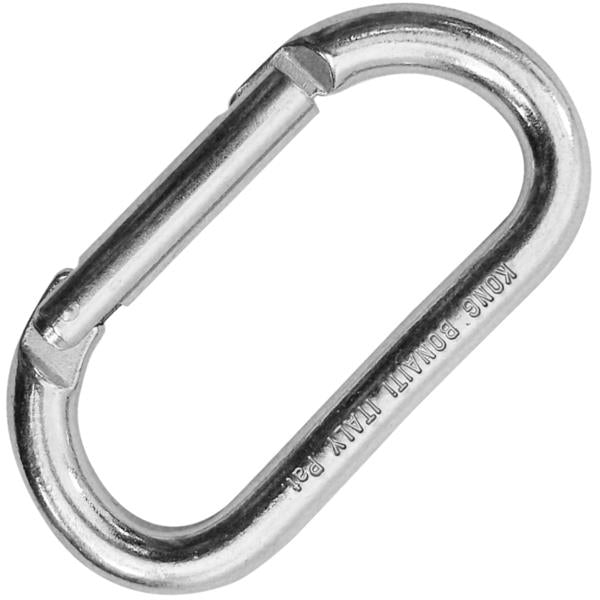 OVAL STEEL STRAIGHT GATE Carbon Steel Carabiner