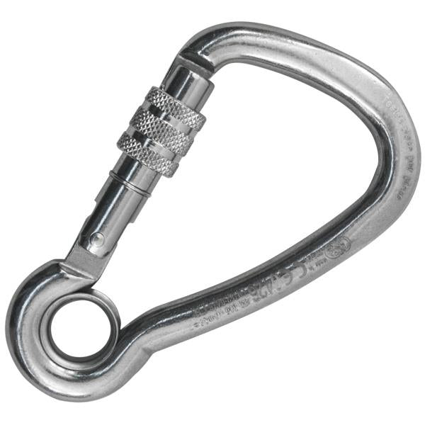 HARNESS INOX SCREW SLEEVE Stainless Steel Carabiner