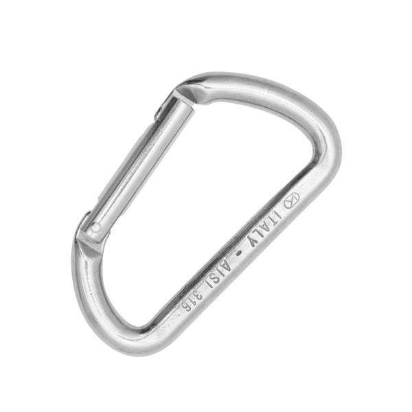 MINI D INOX Stainless Steel Carabiner