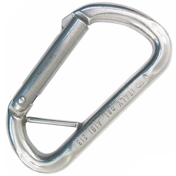 INDOOR BAR STRAIGHT GATE Stainless Steel Carabiner