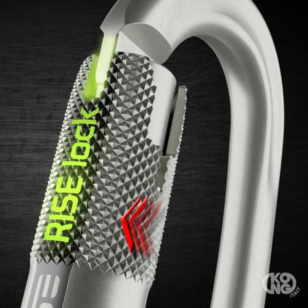 OVALONE ALU RISE LOCK Aluminum Carabiner