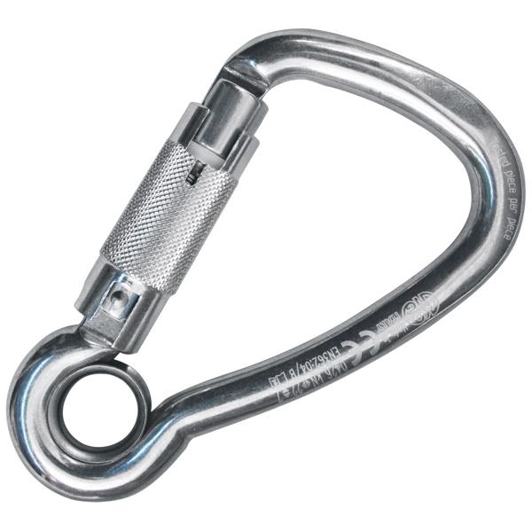 HARNESS EYE ALU AUTO BLOCK Aluminum Carabiner