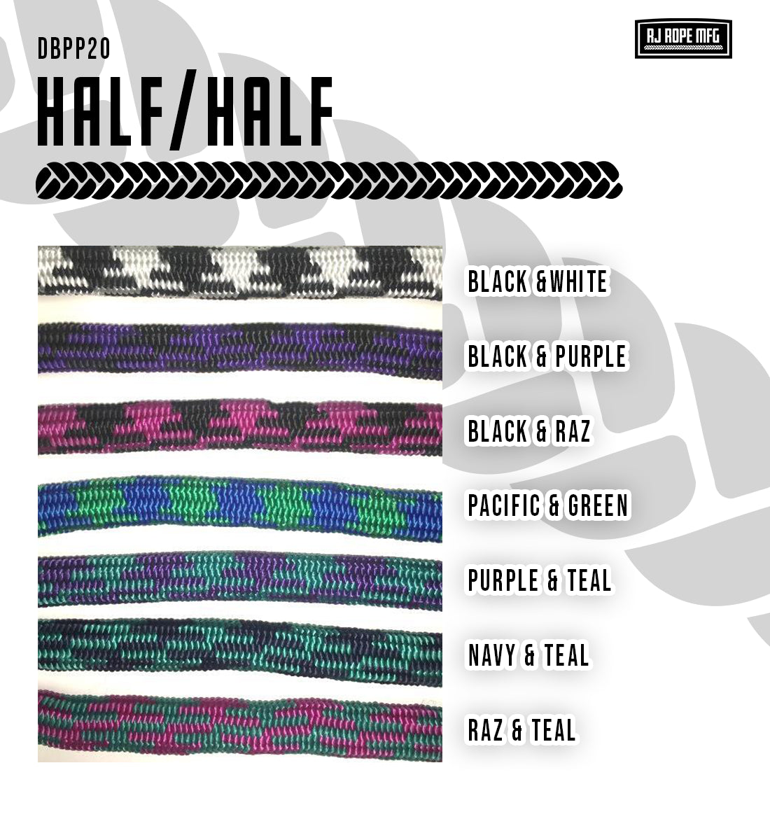 Half/Half  Double braid polypropylene 5/8"