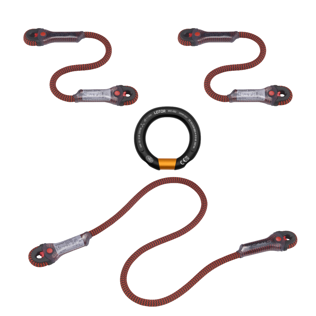 Modular Rope Access Cowtail Setup(3-Leg Set)